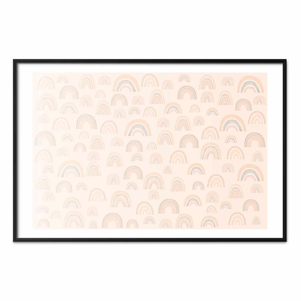 Pastel Rainbow Kids Poster