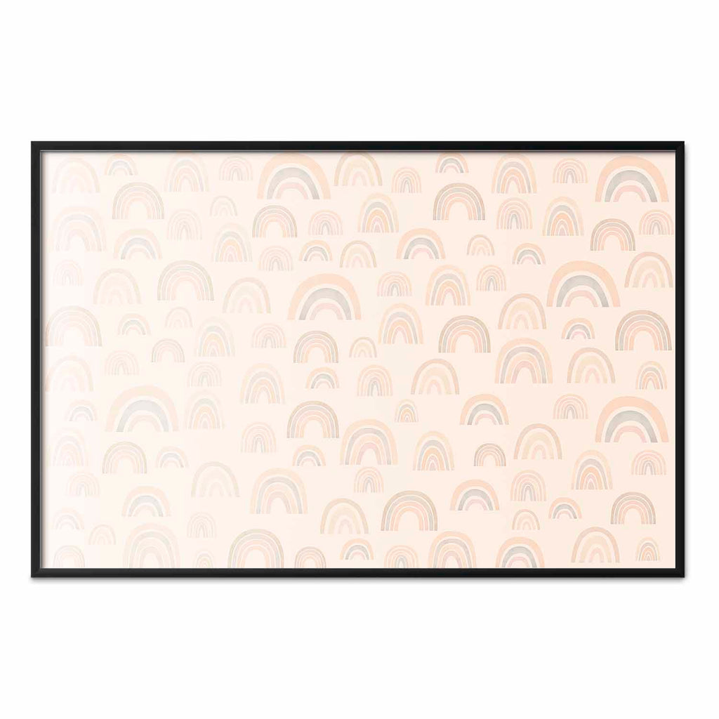 Pastel Rainbow Kids Poster