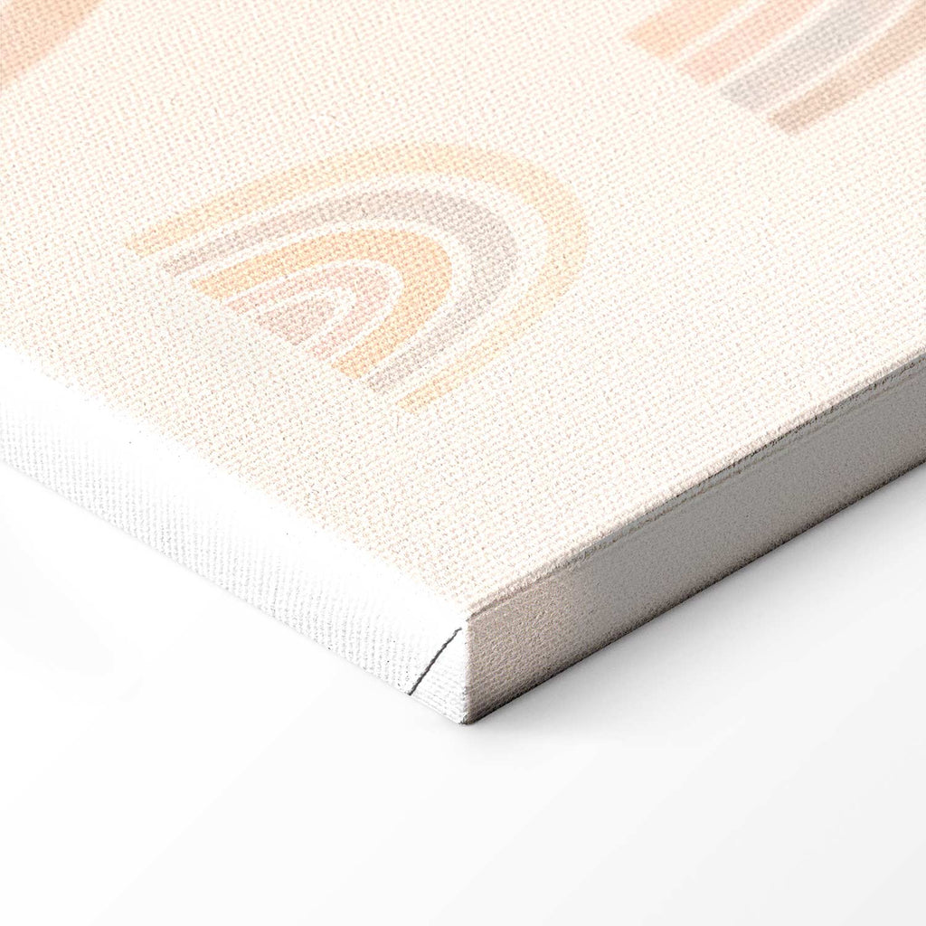 Calm Rainbow Pattern Canvas Print