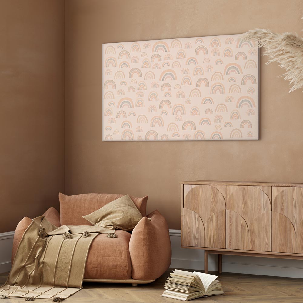 Canvas Print - August Sky - Various Sizes of Rainbows in Calm Colors