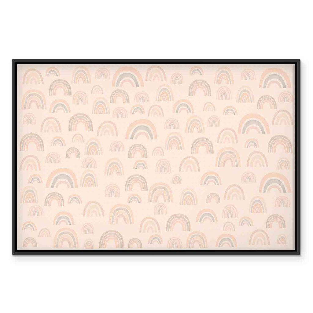 Calm Rainbow Pattern Canvas Print