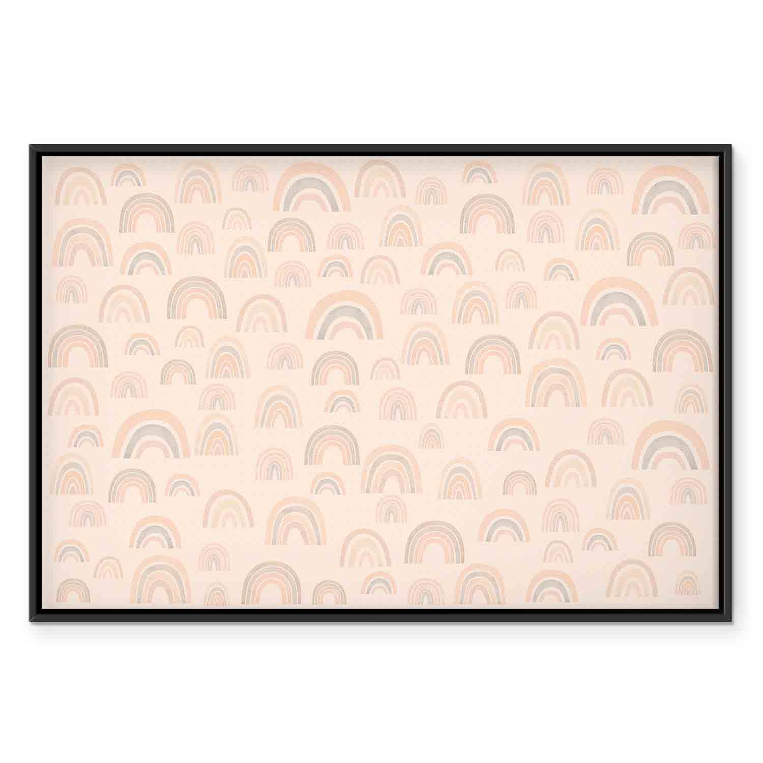 Calm Rainbow Pattern Canvas Print