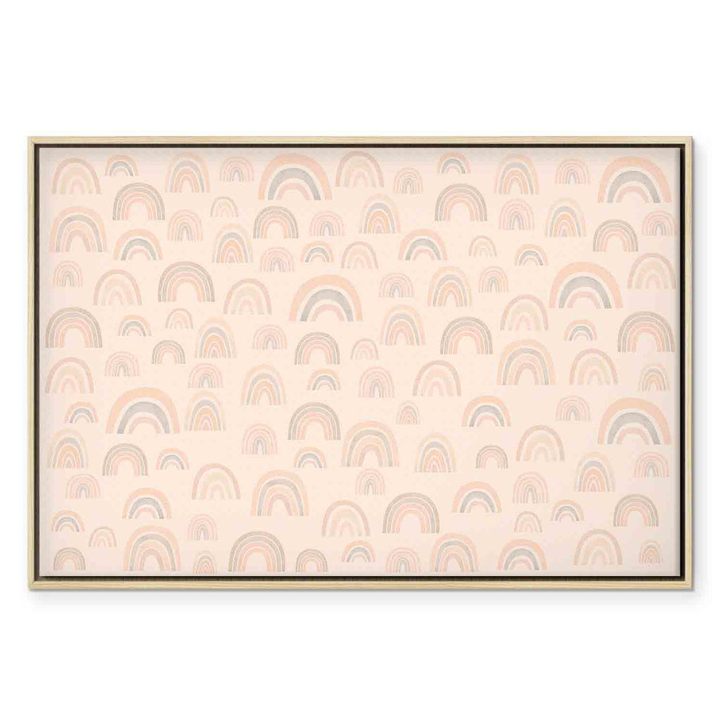 Calm Rainbow Pattern Canvas Print