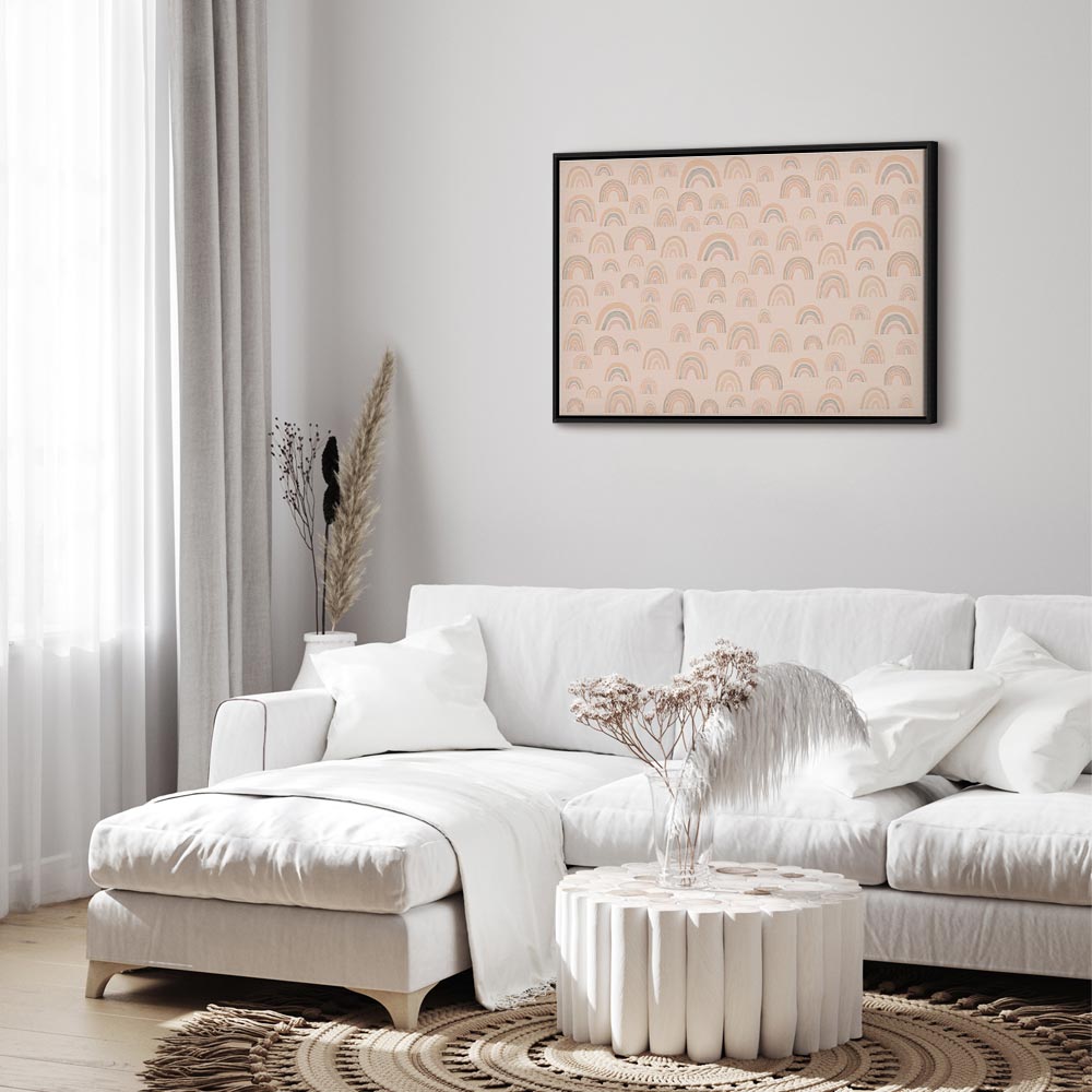 Canvas Print - August Sky - Various Sizes of Rainbows in Calm Colors