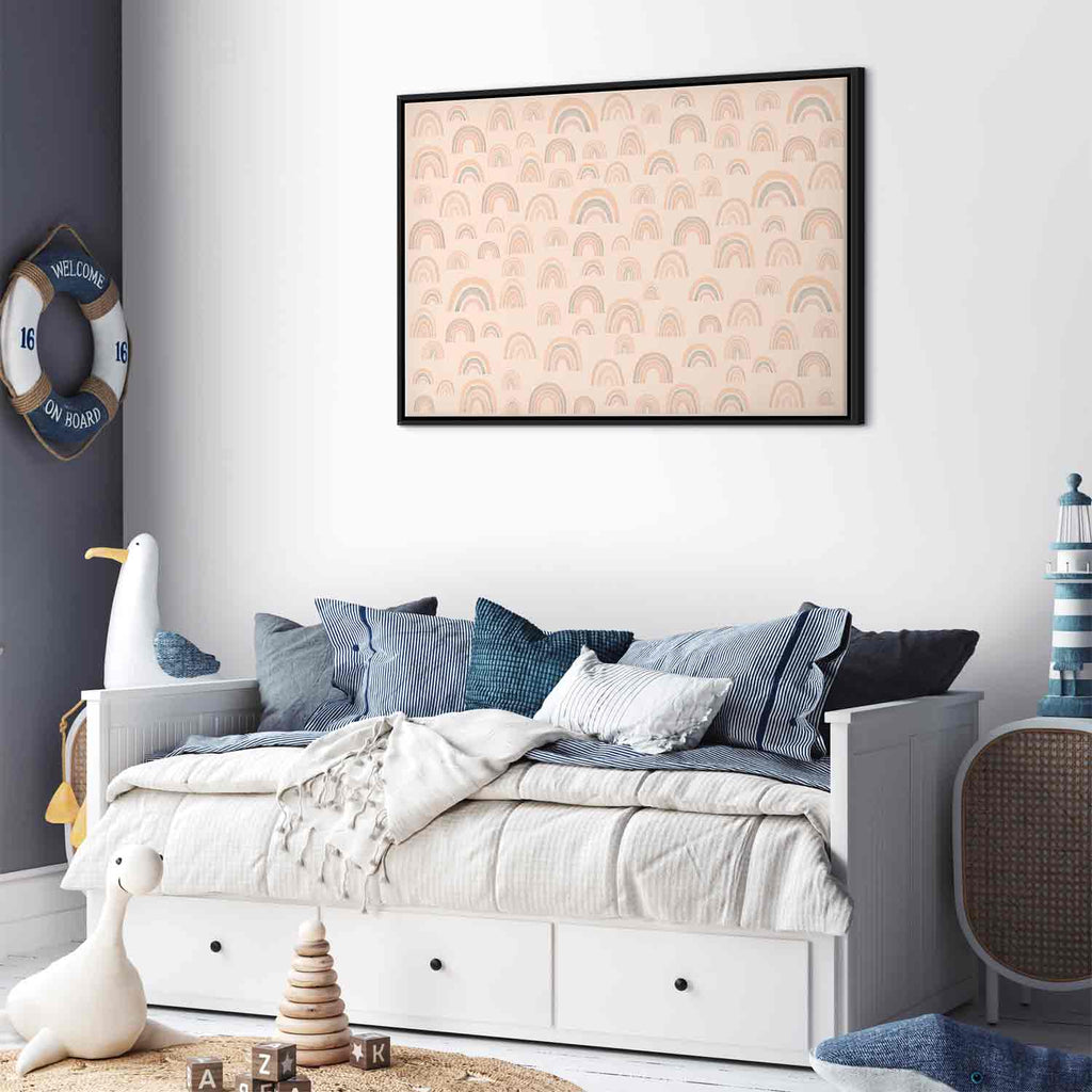 Calm Rainbow Pattern Canvas Print