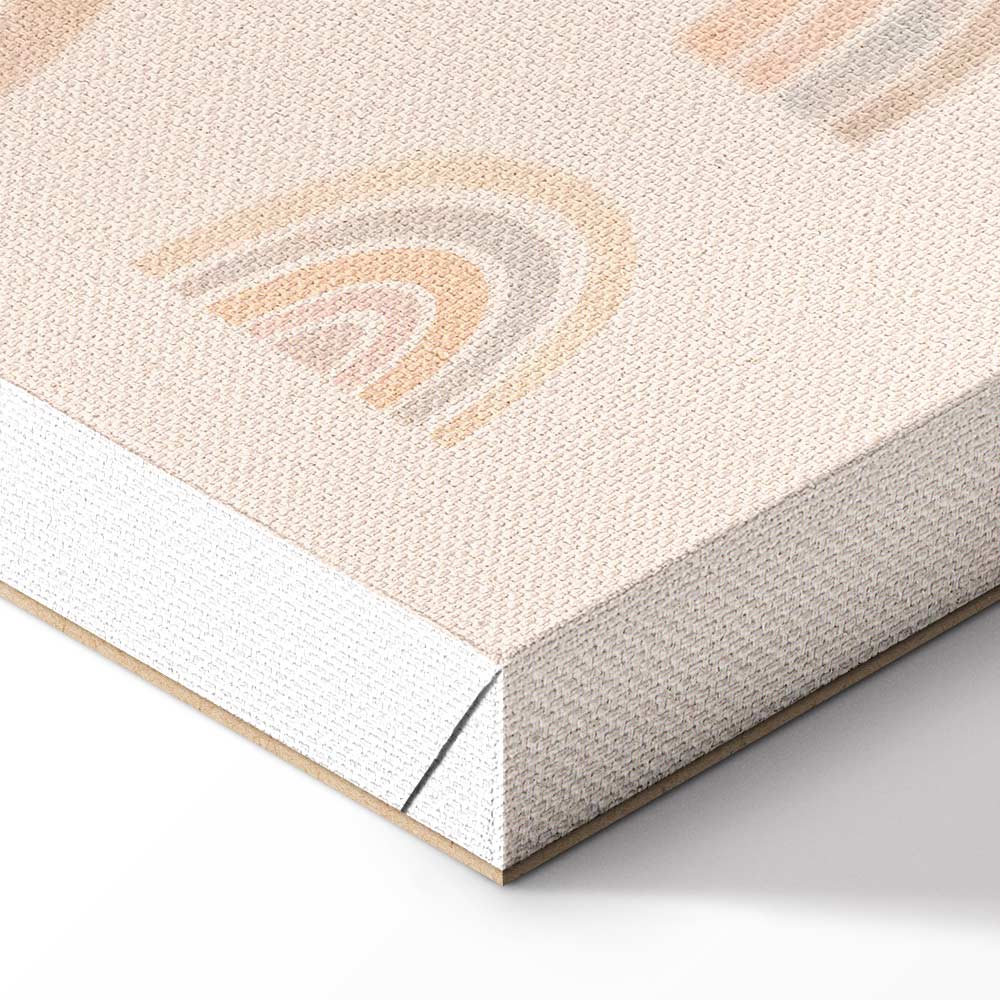 Calm Rainbow Pattern Canvas Print