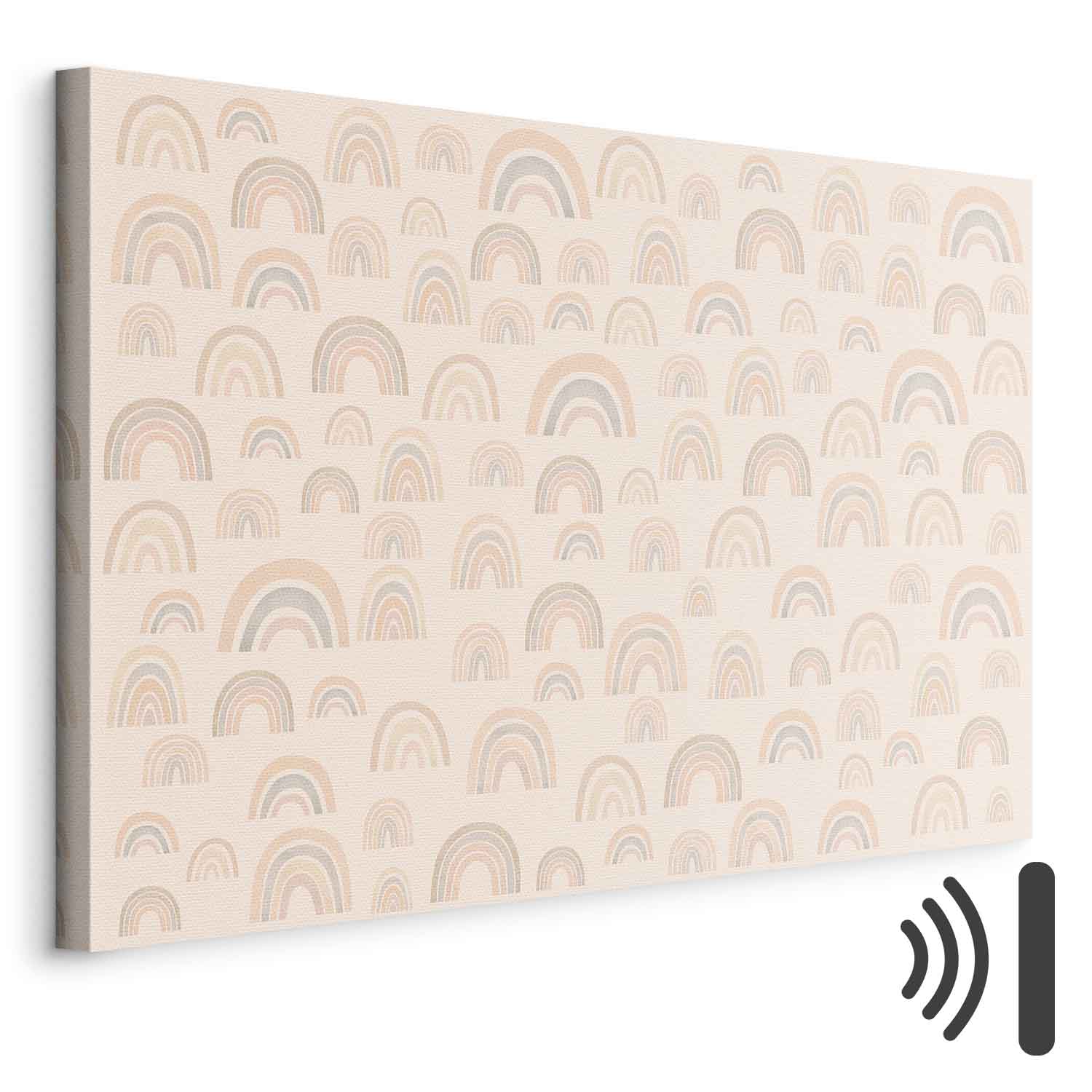 Calm Rainbow Pattern Canvas Print