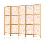 Japanese Room Divider - August Sky Rainbows in Muted Colors