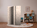 Muted Rainbow Fantasy 3-Panel Room Divider