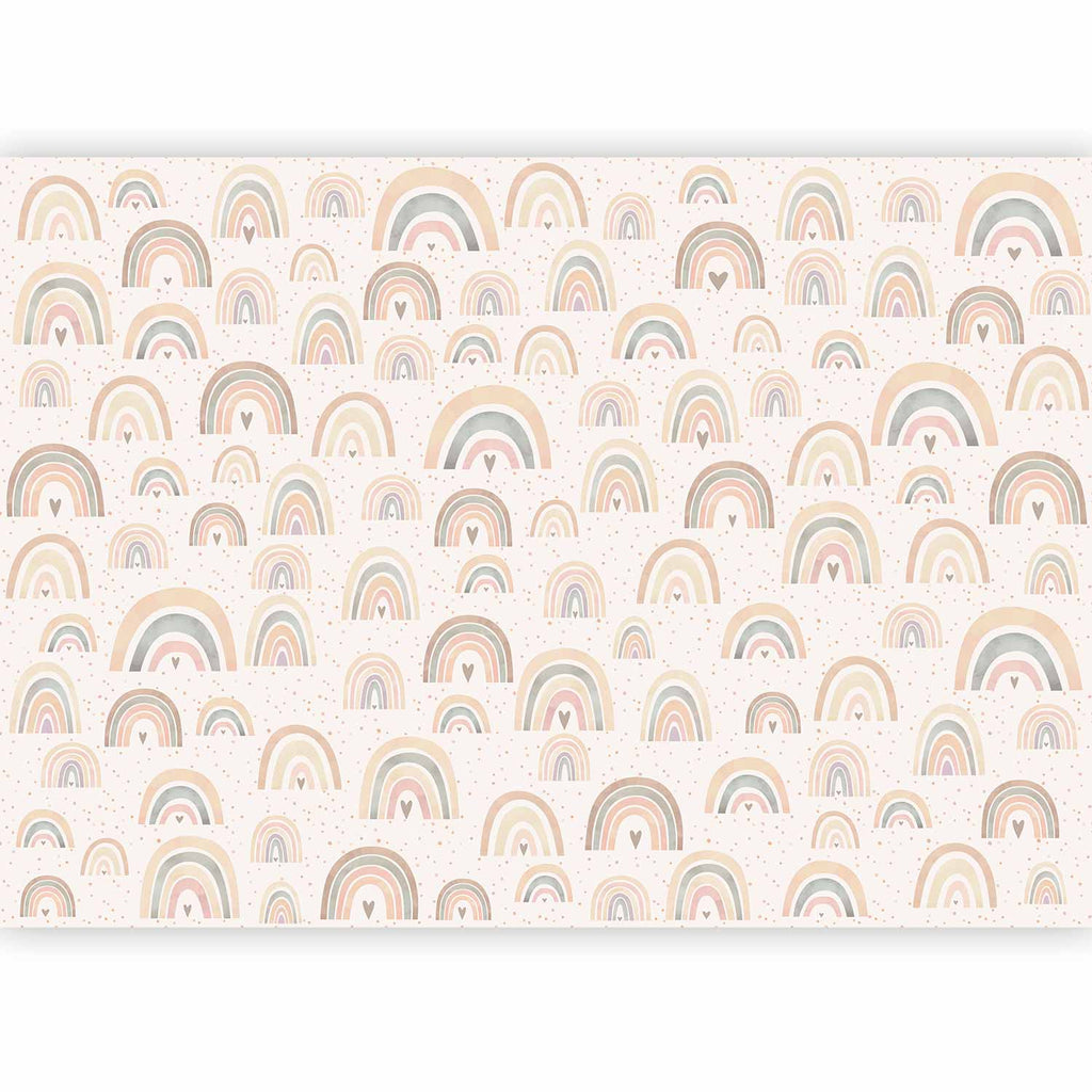 Wandbild Regenbogenherzen für Kinder