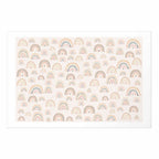 Rainbow Hearts Kids Poster