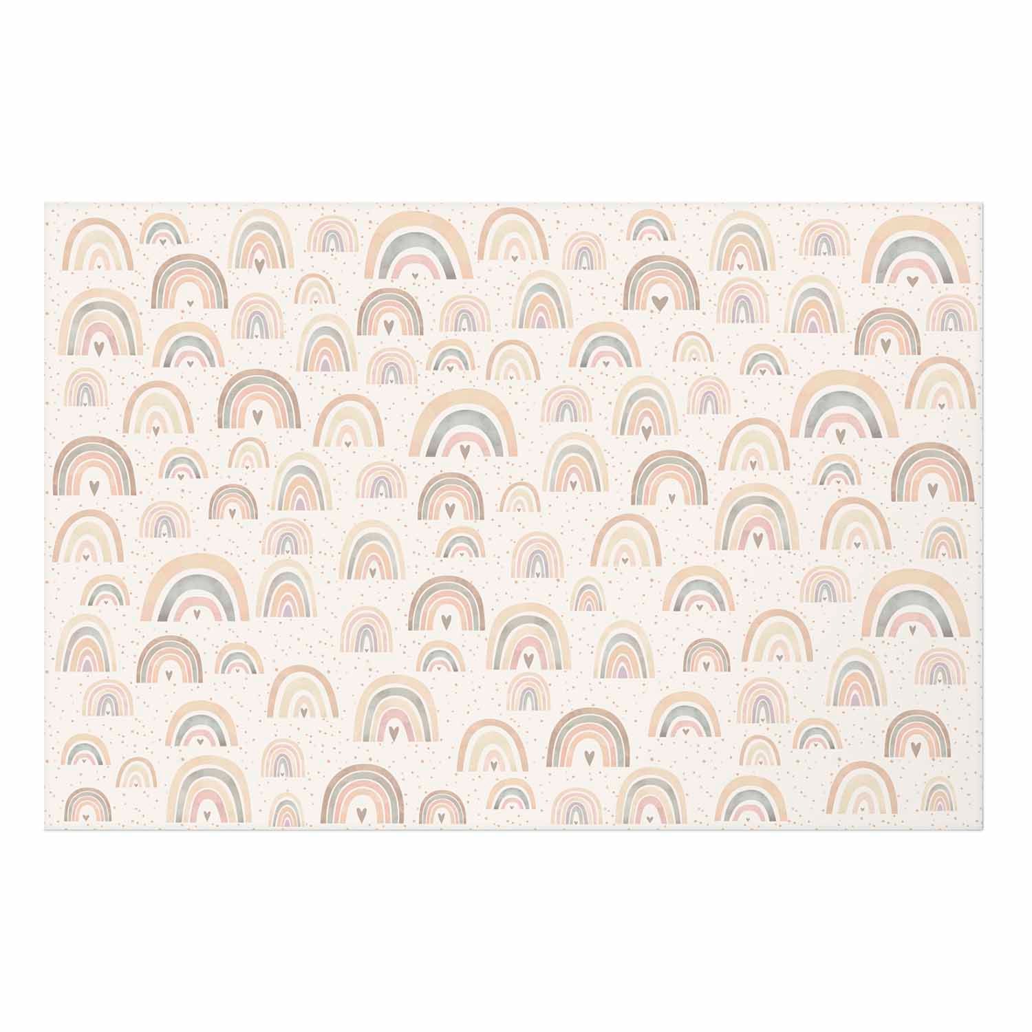 Rainbow Hearts Kids Poster