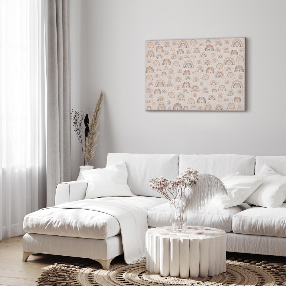 Canvas Print Spring Pastel Rainbows
