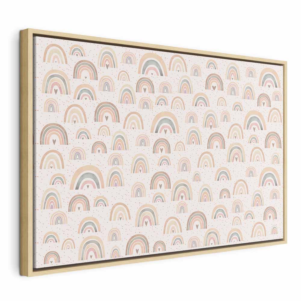 Canvas Print Spring Pastel Rainbows