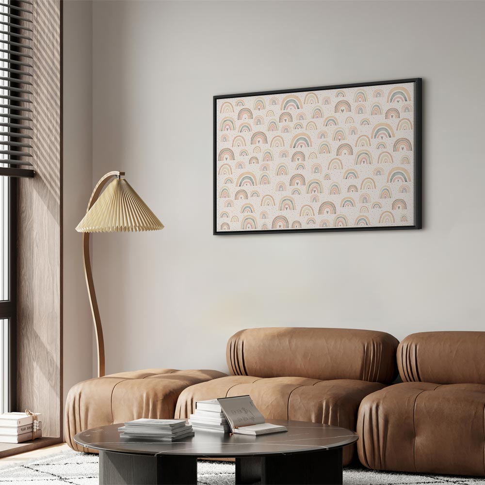 Canvas Print Spring Pastel Rainbows