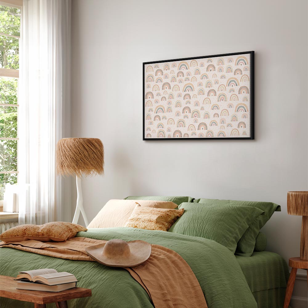 Canvas Print Spring Pastel Rainbows