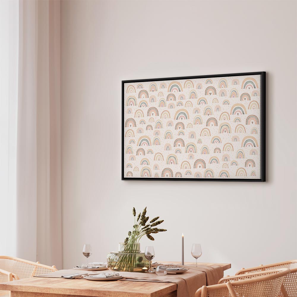 Canvas Print Spring Pastel Rainbows