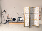 Pastel Hearts Japanese Room Divider - 3-Panel Screen