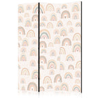 Room Divider Spring Pastel Rainbows with Hearts