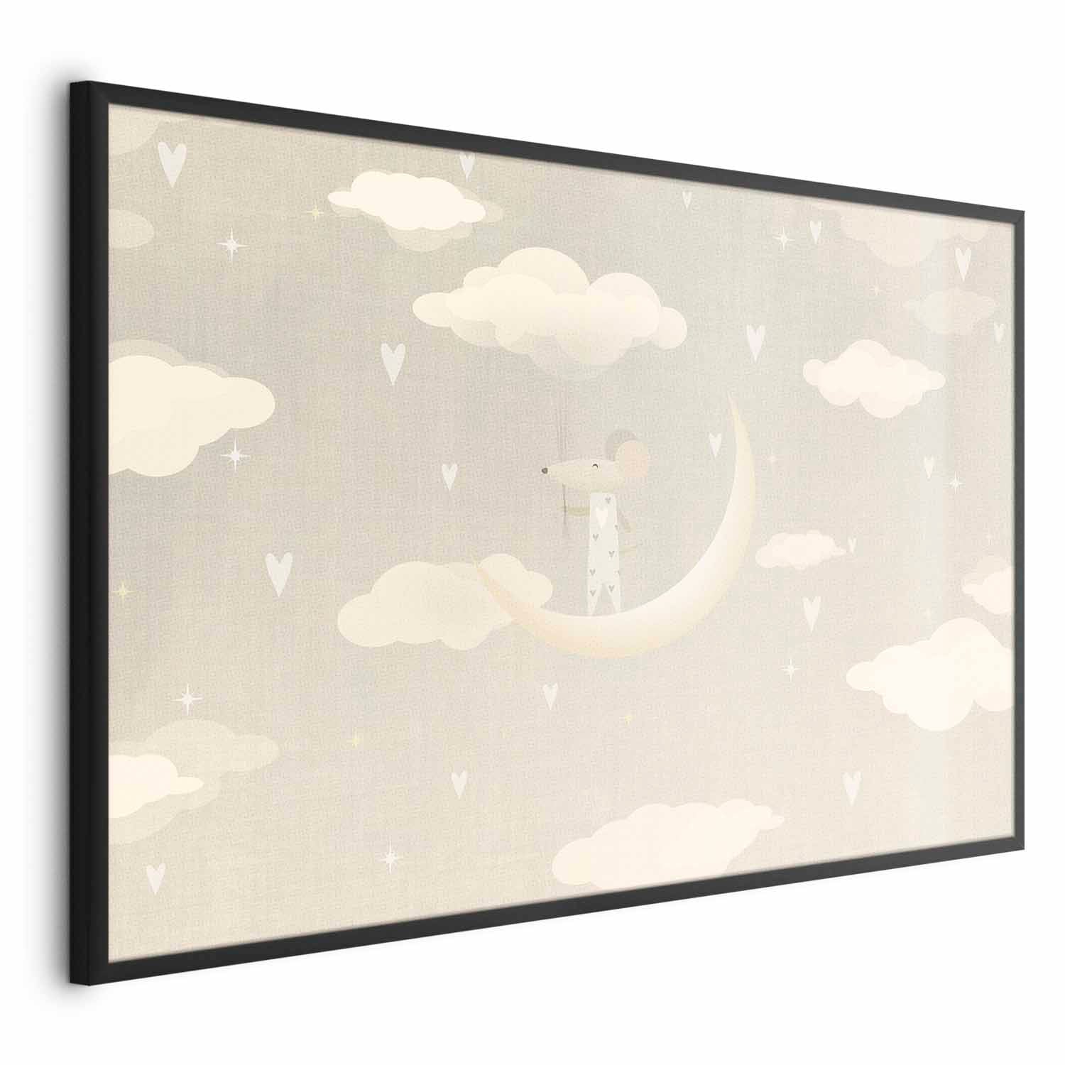 Mouse on the Moon Fantasy Kids Poster
