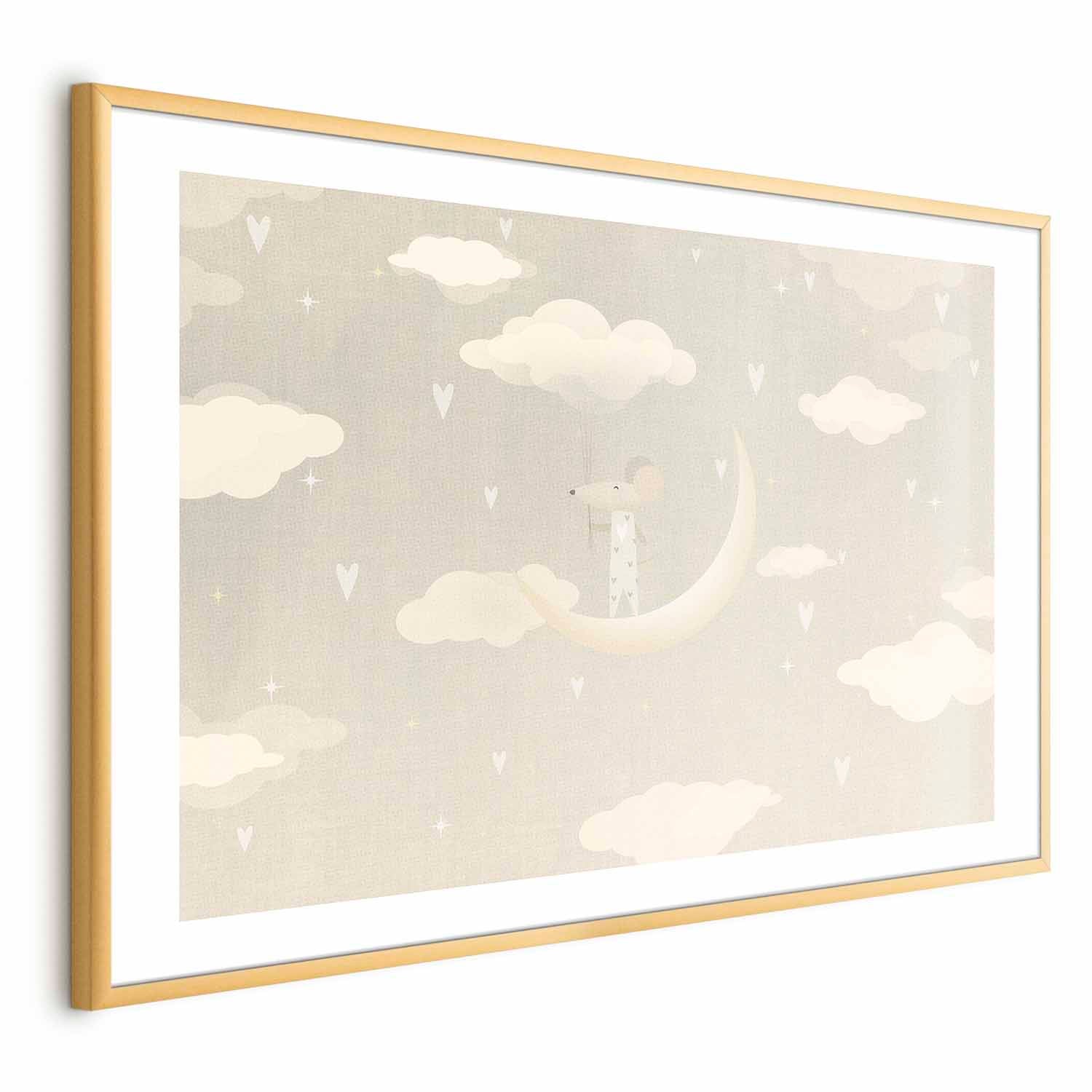 Mouse on the Moon Fantasy Kids Poster