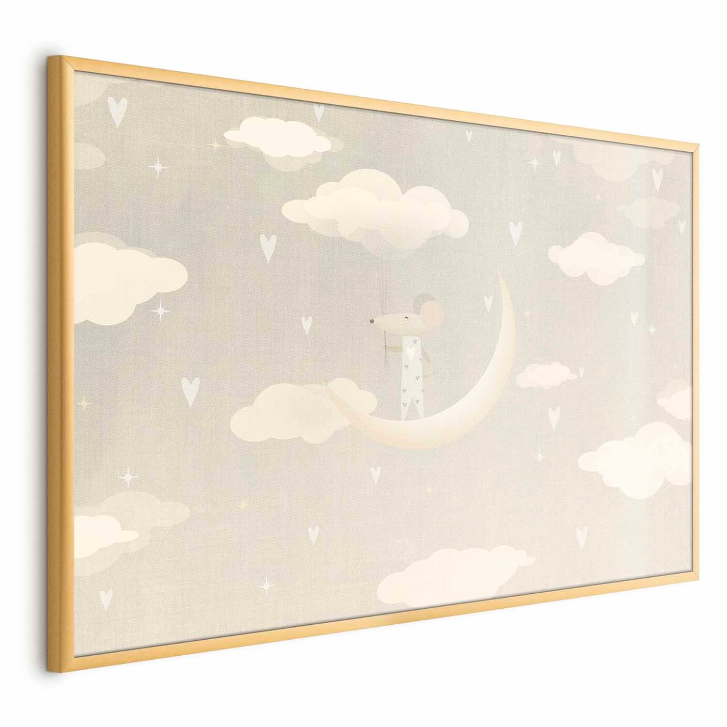 Mouse on the Moon Fantasy Kids Poster