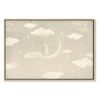 Mouse on Moon Fantasy Canvas Print