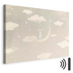 Mouse on Moon Fantasy Canvas Print