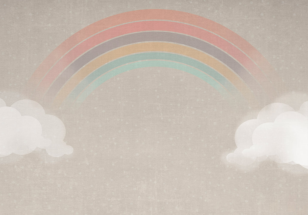 Wandbild Regenbogen im Regen - Wandkunst fürs Kinderzimmer