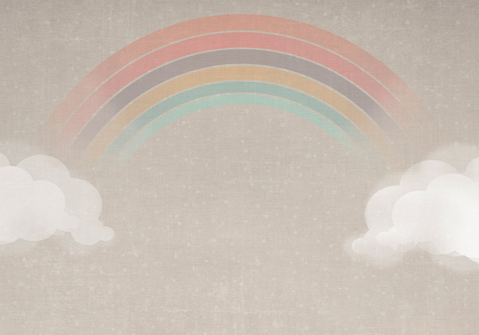 Wandbild Regenbogen im Regen - Wandkunst fürs Kinderzimmer