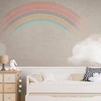 Wandbild Regenbogen im Regen - Wandkunst fürs Kinderzimmer