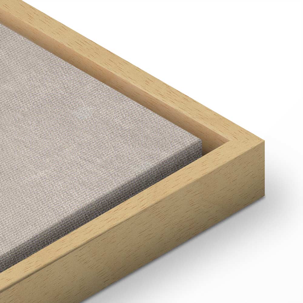 Canvas Print Rainy June Rainbow Emerges from Clouds on Bright Background