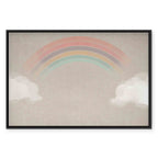 Rainbow Clouds Multicolor Canvas Print