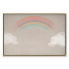 Rainbow Clouds Multicolor Canvas Print