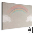 Rainbow Clouds Multicolor Canvas Print