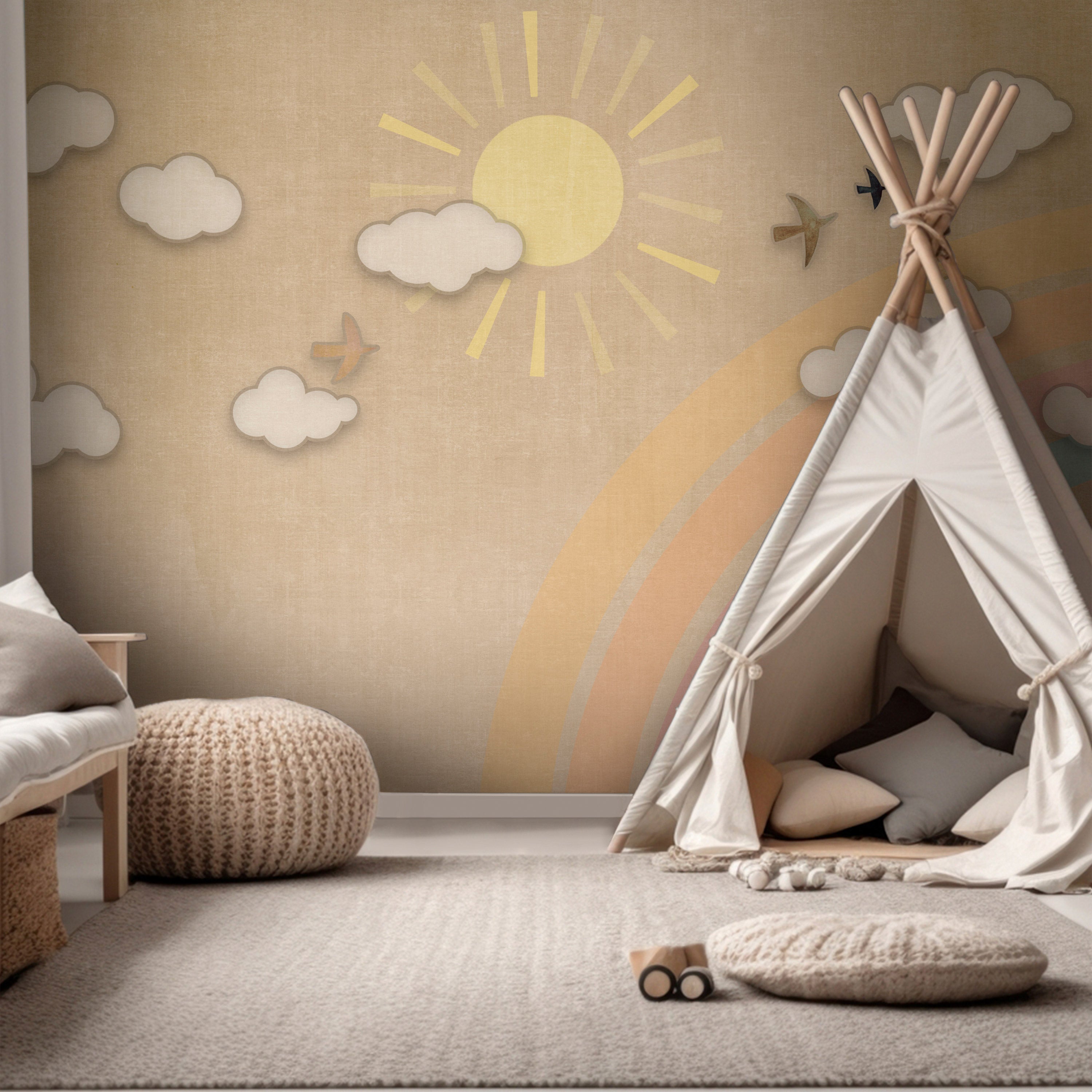 Wall Mural Rainbow Day