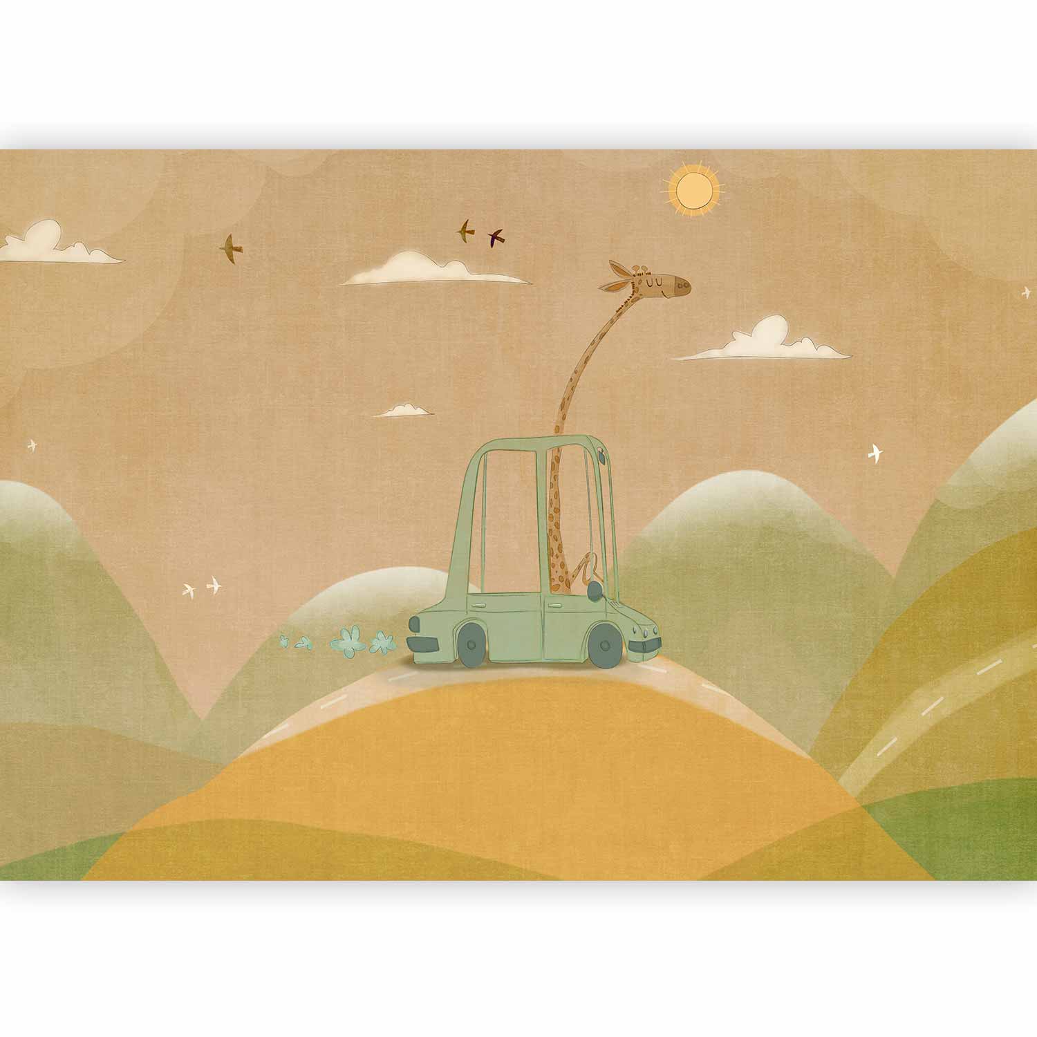 Wall Mural Traveling Giraffe