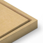 Canvas Print Dreamy Traveler with Cheerful Giraffe in Sunny Scene