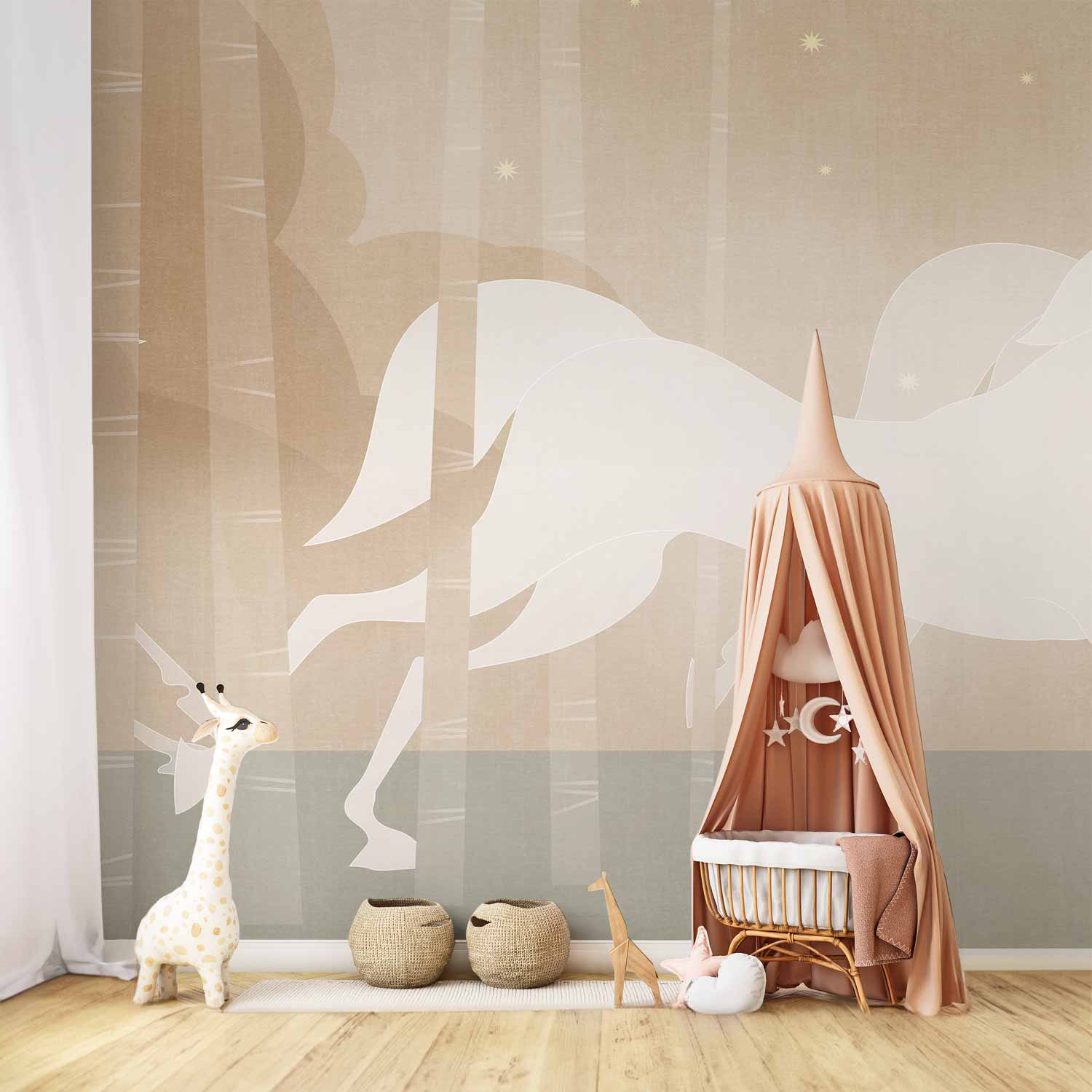 Wall Mural - Rushing Steeds