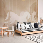 Rushing Horses Sky Wall Mural