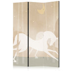 Room Divider 3-panel Moonlit Steeds