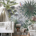 Madagascar Flora Tropical Animal Watercolour Wall Mural
