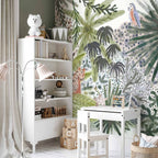 Madagascar Flora Tropical Animal Watercolour Wall Mural