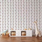 Wallpaper Soccer Whistles Black & White Red Accents