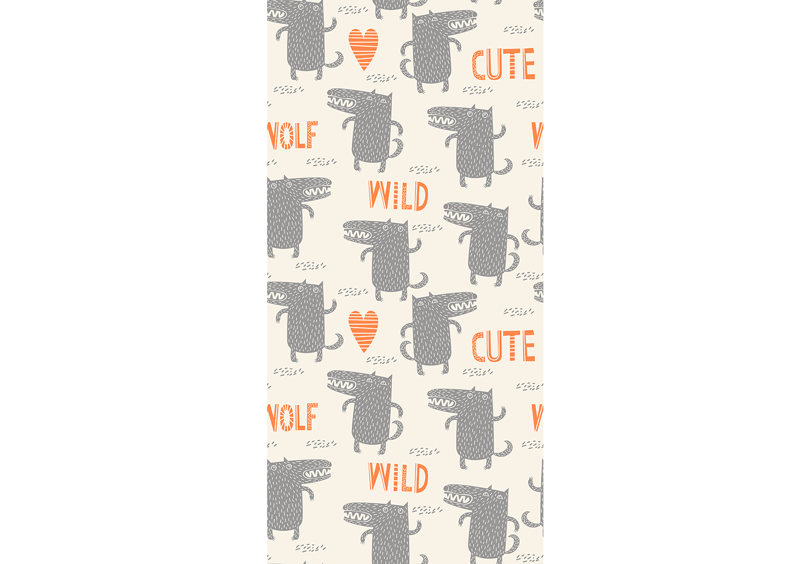 Wallpaper - Cute Wolf for Children