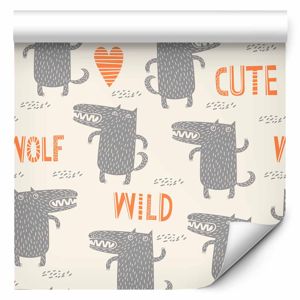 Wallpaper - Cute Wolf for Children