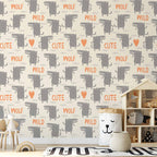 Wallpaper - Cute Wolf for Children