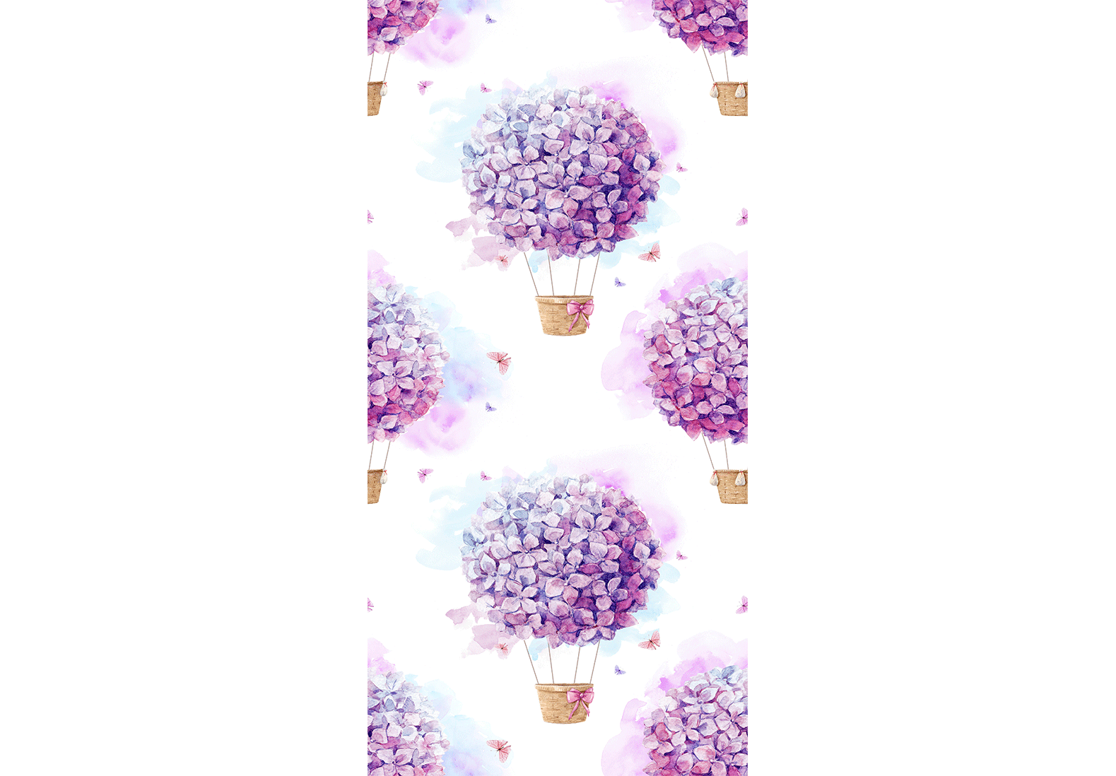 Balloons of Flowers Wallpaper for Children
