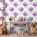 Floral Balloon Butterflies Multicolor Wallpaper