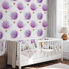 Floral Balloon Butterflies Multicolor Wallpaper